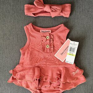 NWT Juicy Couture Infant Romper - 3-6M